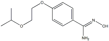 N'-hydroxy-4-[2-(propan-2-yloxy)ethoxy]benzene-1-carboximidamide Struktur