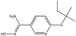 N'-hydroxy-6-[(2-methylbutan-2-yl)oxy]pyridine-3-carboximidamide Struktur