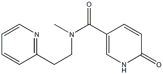 N-methyl-6-oxo-N-[2-(pyridin-2-yl)ethyl]-1,6-dihydropyridine-3-carboxamide Struktur