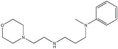 N-methyl-N-(3-{[2-(morpholin-4-yl)ethyl]amino}propyl)aniline Struktur