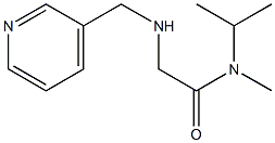 N-methyl-N-(propan-2-yl)-2-[(pyridin-3-ylmethyl)amino]acetamide Struktur