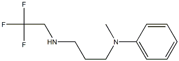 N-methyl-N-{3-[(2,2,2-trifluoroethyl)amino]propyl}aniline Struktur