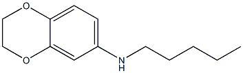 N-pentyl-2,3-dihydro-1,4-benzodioxin-6-amine Struktur