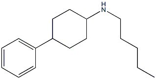 N-pentyl-4-phenylcyclohexan-1-amine Struktur