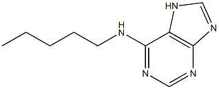 N-pentyl-7H-purin-6-amine Struktur