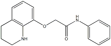 N-phenyl-2-(1,2,3,4-tetrahydroquinolin-8-yloxy)acetamide Struktur