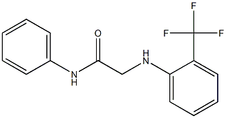 N-phenyl-2-{[2-(trifluoromethyl)phenyl]amino}acetamide Struktur