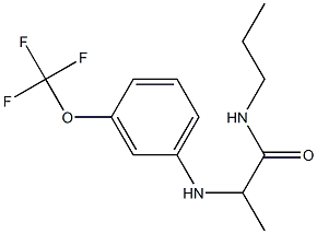 N-propyl-2-{[3-(trifluoromethoxy)phenyl]amino}propanamide Struktur