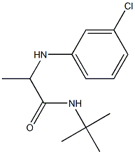 N-tert-butyl-2-[(3-chlorophenyl)amino]propanamide Struktur