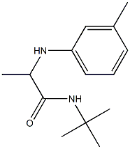 N-tert-butyl-2-[(3-methylphenyl)amino]propanamide Struktur