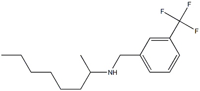 octan-2-yl({[3-(trifluoromethyl)phenyl]methyl})amine Struktur