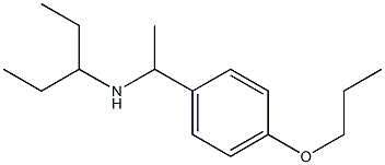 pentan-3-yl[1-(4-propoxyphenyl)ethyl]amine Struktur