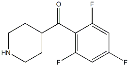 piperidin-4-yl(2,4,6-trifluorophenyl)methanone Struktur