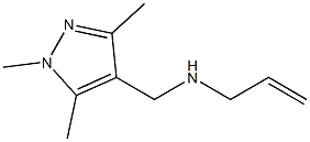 prop-2-en-1-yl[(1,3,5-trimethyl-1H-pyrazol-4-yl)methyl]amine Struktur