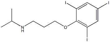 propan-2-yl[3-(2,4,6-triiodophenoxy)propyl]amine Struktur