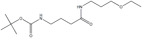 tert-butyl 4-[(3-ethoxypropyl)amino]-4-oxobutylcarbamate Struktur