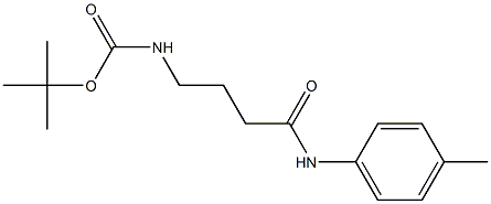 tert-butyl 4-[(4-methylphenyl)amino]-4-oxobutylcarbamate Struktur