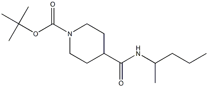 tert-butyl 4-{[(1-methylbutyl)amino]carbonyl}piperidine-1-carboxylate Struktur