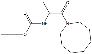 tert-butyl N-[1-(azocan-1-yl)-1-oxopropan-2-yl]carbamate Struktur