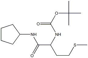 tert-butyl N-[1-(cyclopentylcarbamoyl)-3-(methylsulfanyl)propyl]carbamate Struktur