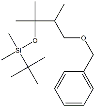 (3-Benzyloxy-1,1,2-trimethyl-propoxy)-tert-butyl-dimethyl-silane Struktur