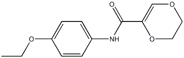 1,4-Dioxin-2-carboxamide,  N-(4-ethoxyphenyl)-5,6-dihydro- Struktur