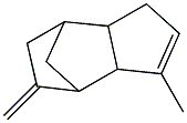 4,7-Methano-1H-indene,  3a,4,5,6,7,7a-hexahydro-3-methyl-5-methylene- Struktur