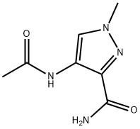 1H-Pyrazole-3-carboxamide,  4-(acetylamino)-1-methyl- Struktur