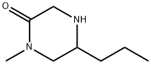 2-Piperazinone,  1-methyl-5-propyl- Struktur