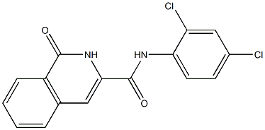 3-Isoquinolinecarboxamide,  N-(2,4-dichlorophenyl)-1,2-dihydro-1-oxo- Struktur