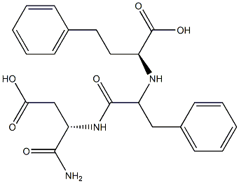 (2S)-2-[[(1S)-1-[[(1S)-1-carbamoyl-2-carboxy-ethyl]carbamoyl]-2-phenyl-ethyl]amino]-4-phenyl-butanoic acid Struktur