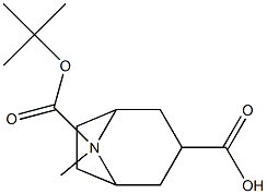 N-Boc-exo-3-tropanecarboxylic acid Struktur