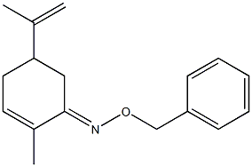 5-Isopropenyl-2-methyl-cyclohex-2-enone O-benzyl-oxime Struktur