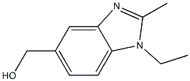 (1-ethyl-2-methyl-1H-benzimidazol-5-yl)methanol Struktur