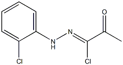 N-(2-chlorophenyl)-2-oxopropanehydrazonoyl chloride Struktur