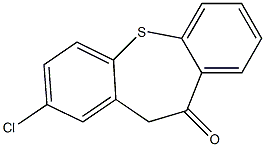 2-chlorodibenzo[b,f]thiepin-10(11H)-one Struktur