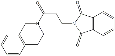 2-[3-(3,4-dihydro-2(1H)-isoquinolinyl)-3-oxopropyl]-1H-isoindole-1,3(2H)-dione Struktur