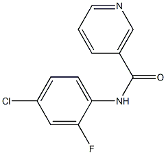 N-(4-chloro-2-fluorophenyl)nicotinamide Struktur