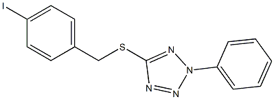 4-iodobenzyl 2-phenyl-2H-tetraazol-5-yl sulfide Struktur