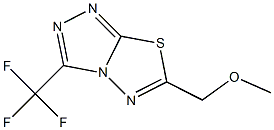 6-(methoxymethyl)-3-(trifluoromethyl)[1,2,4]triazolo[3,4-b][1,3,4]thiadiazole Struktur