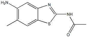 N-(5-amino-6-methyl-1,3-benzothiazol-2-yl)acetamide Struktur