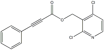 (2,4-dichloro-3-pyridinyl)methyl 3-phenyl-2-propynoate Struktur