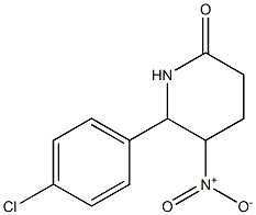 6-(4-chlorophenyl)-5-nitro-2-piperidinone Struktur