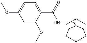 N-(2-adamantyl)-2,4-dimethoxybenzamide Struktur