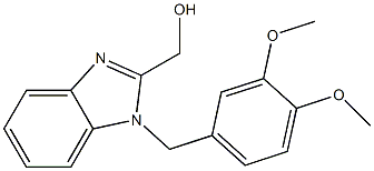 [1-(3,4-dimethoxybenzyl)-1H-benzimidazol-2-yl]methanol Struktur