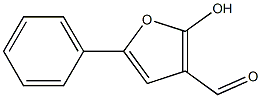 2-hydroxy-5-phenyl-3-furaldehyde Struktur