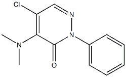 5-chloro-4-(dimethylamino)-2-phenyl-3(2H)-pyridazinone Struktur