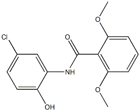 N-(5-chloro-2-hydroxyphenyl)-2,6-dimethoxybenzamide Struktur