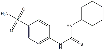 4-{[(cyclohexylamino)carbothioyl]amino}benzenesulfonamide Struktur