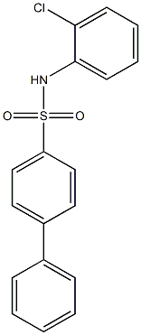 N-(2-chlorophenyl)[1,1'-biphenyl]-4-sulfonamide Struktur